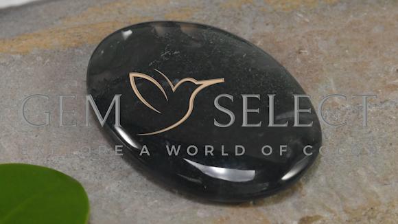 36.54ct Multicolor Moss Agate, Oval Cut, 35.4x24.3 mm