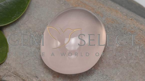 63.54ct Natural Light Pink Rose Quartz, Oval, Transparent