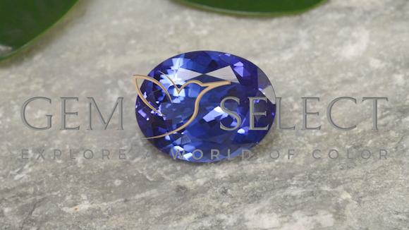 4.80ct Natural Blue Tanzanite, Oval Cut, 12x9.4 mm