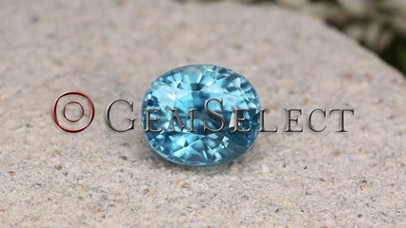 5.86ct Natural Electric Azure Blue Zircon, Oval, VVS